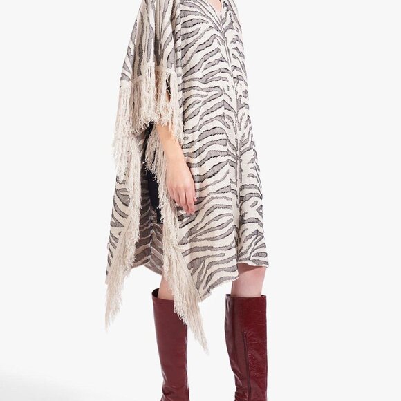STAUD Cassia Zebra Shawl Top Dress - Picture 3 of 9